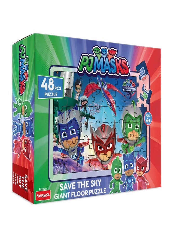 Funskool-PJ Maks Save The Sky Giant Floor,Educational,48 Pieces,Puzzle,for 4 Year Old Kids and Above,Toy - Image 1
